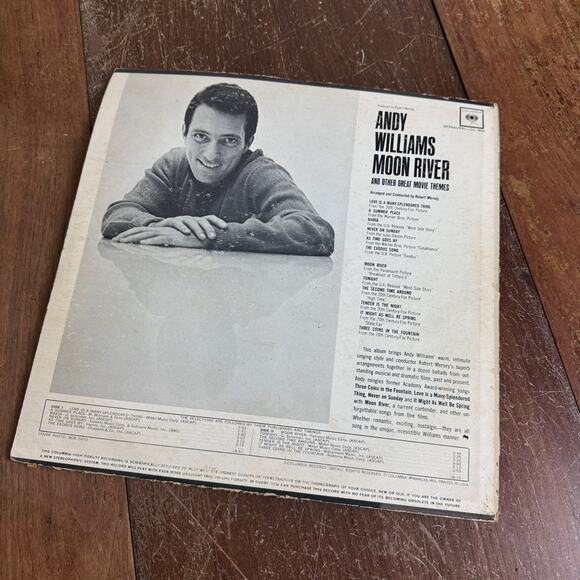 Andy Williams 1962 Moon River‎ & Great Movie Themes LP Vinyl Records - Picture 2 of 5